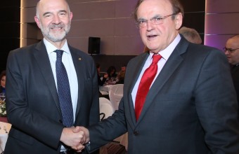 O Pierre MOSCOVICI συναντήθηκε με τον πρόεδρο του New York College Educational Group