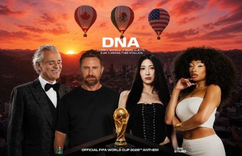 Το «DNA» ενώνει Andrea Bocelli, David Guetta, Megan Thee Stallion και EJAE στον επίσημο ύμνο του Παγκοσμίου Κυπέλλου 2026